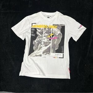 Members Only White Graphic Tee Size S unworn